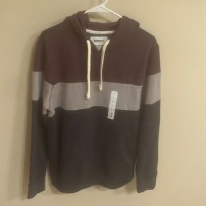 Medium Red/Gray/Navy Striped Sonoma Sweatshirt